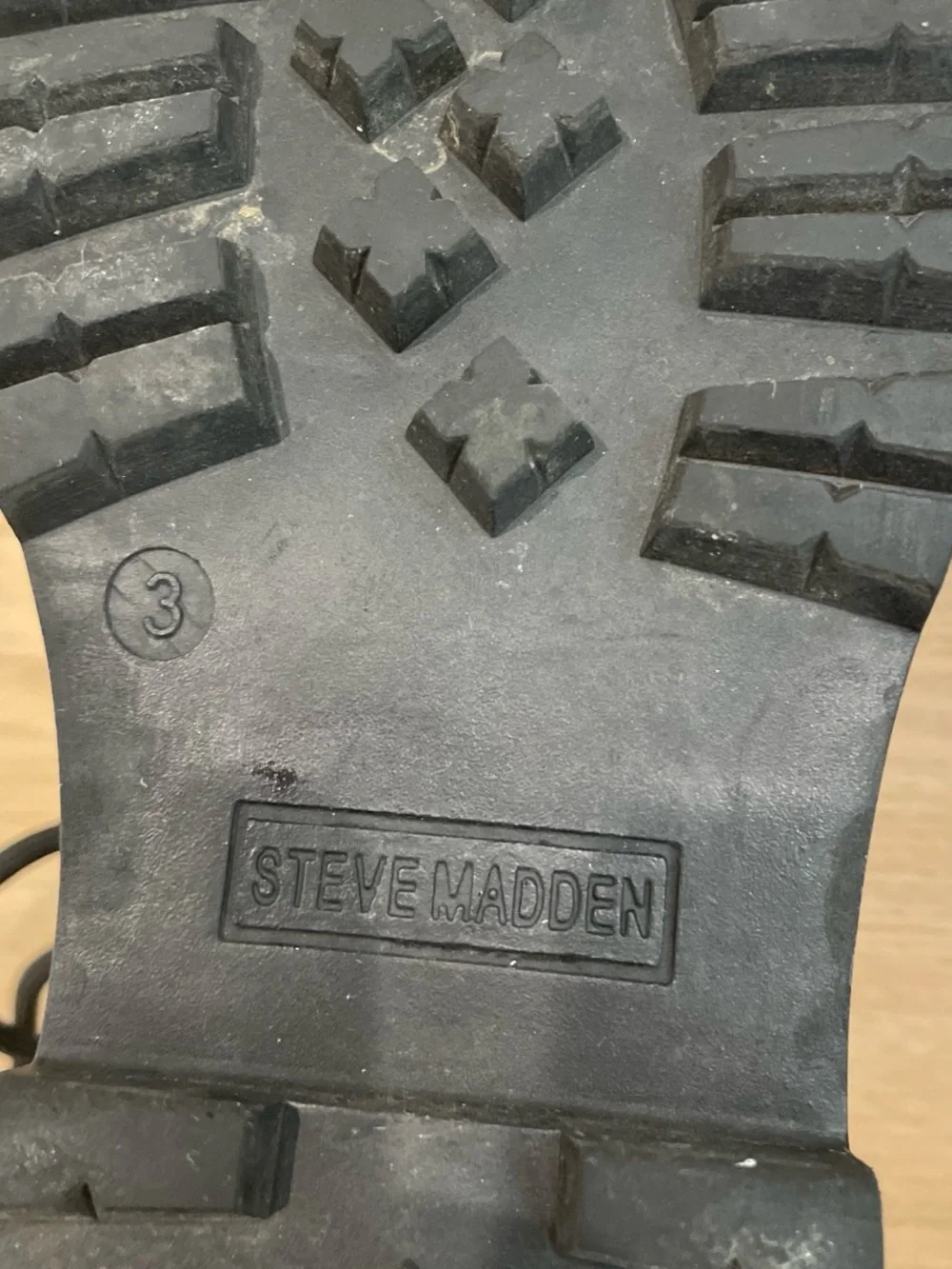 Steve Madden Black Lug Sole Combat Boots